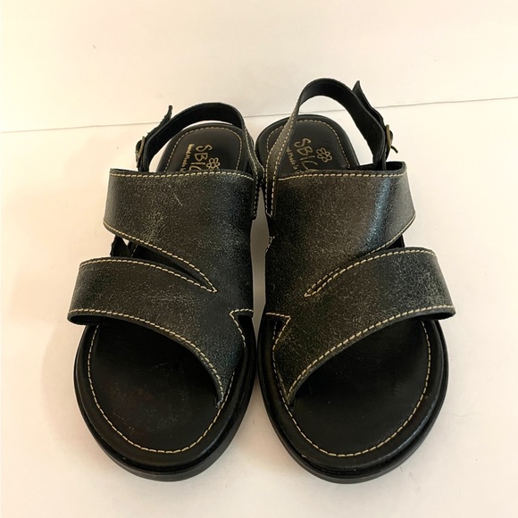 Sbicca Hand Made in California Black Sandals Size 10 - Picture 2 of 5